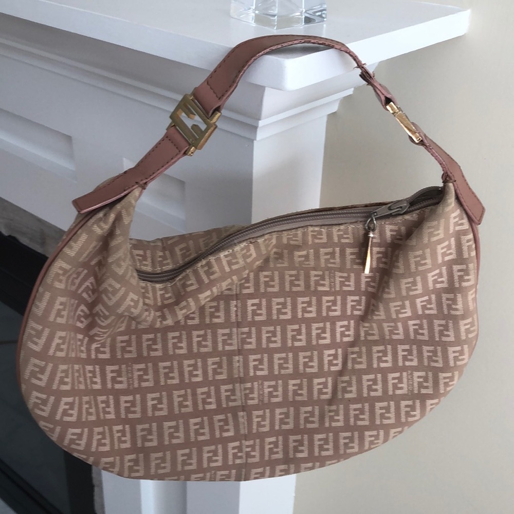 Fendi pink shoulder purse / bag